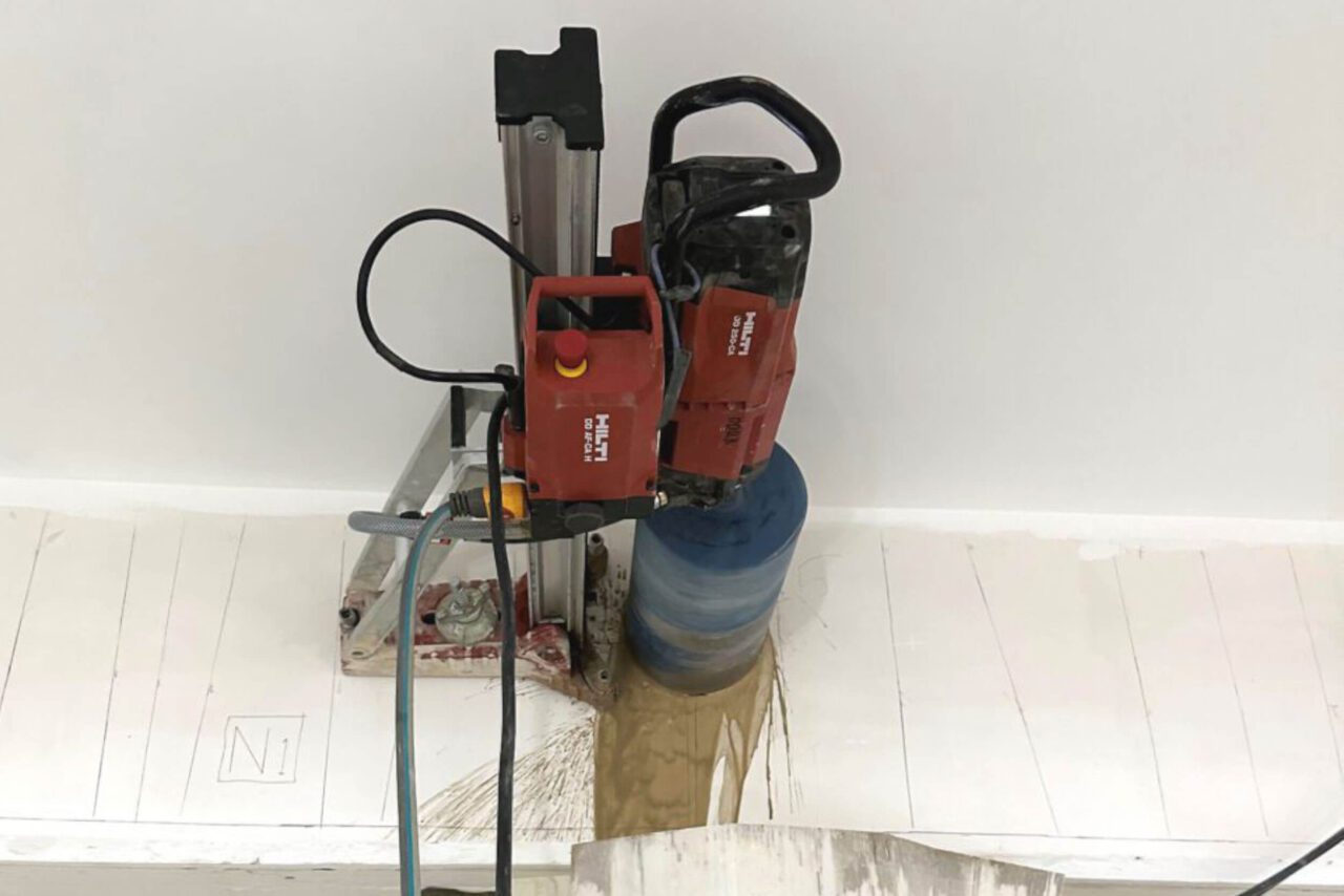 Diamond Drilling for Air Conditioning Ducting