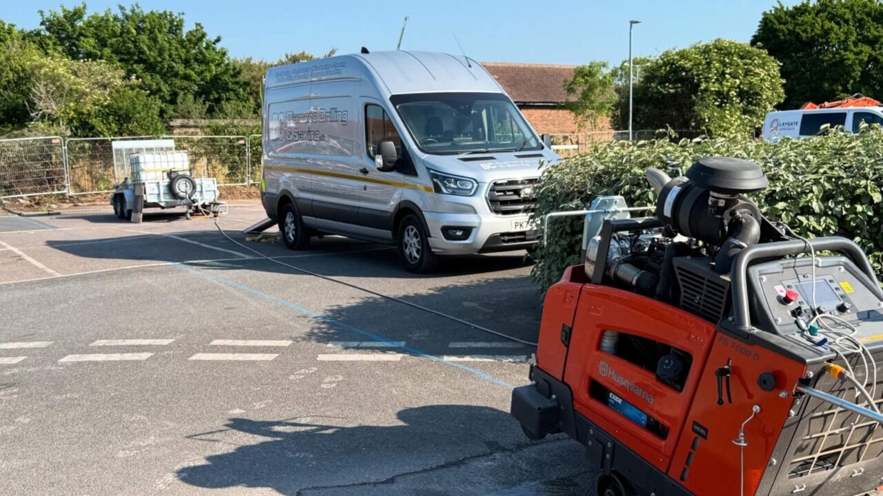 85m through Tarmac 200mm Deep