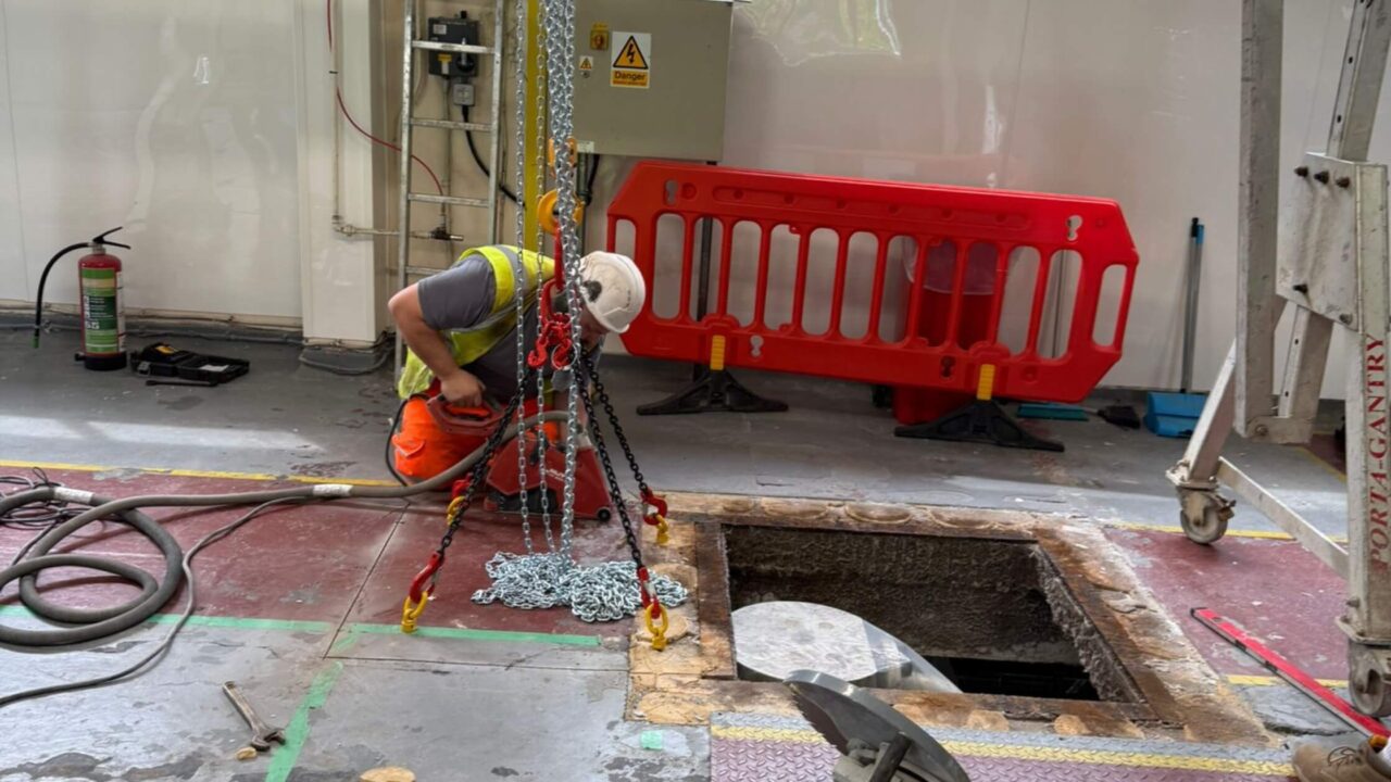 Hand Sawed 1m x 1m Opening Through 160mm Reinforced Concrete