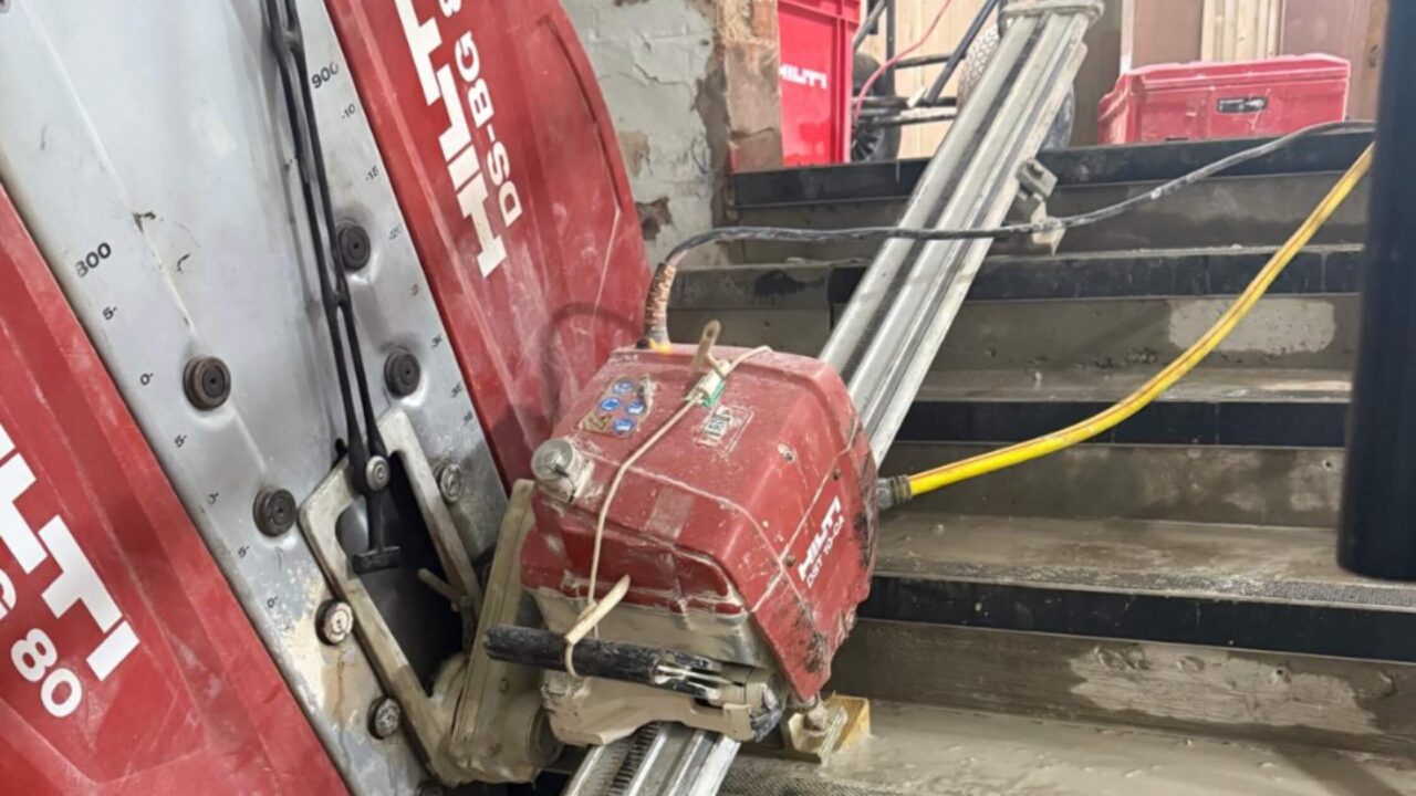 Concrete Stair Cutting for New Restaurant Fit-Out – Olympia